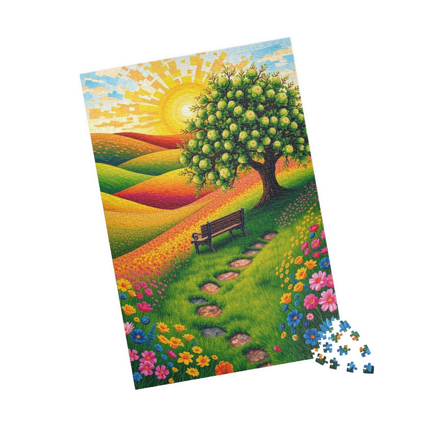 Serene Nature Mosaic Puzzle - 110, 252, 520, 1014-piece, Gift for Nature Lovers, Family Fun Activity Puzzle The Puzzle Chest