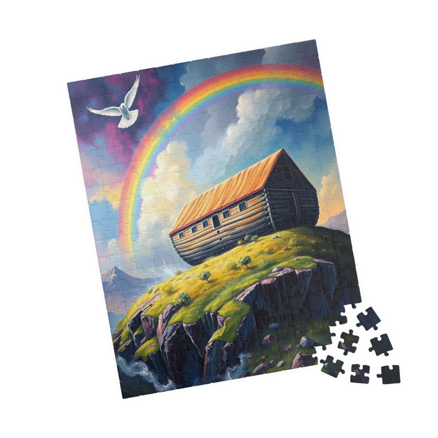 Noah's Ark Jigsaw Puzzle, Perfect for Family Game Night, Religious Holiday Birthday Gift for Friends, Fun Home Entertainment, Relaxing Hobby Puzzle The Puzzle Chest