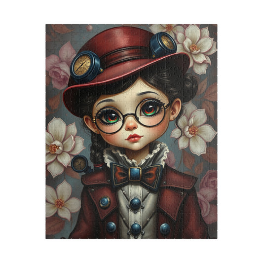 Whimsical Vintage Girl Puzzle, 110-1014 Piece Steampunk Jigsaw Game 520 pcs (Vertical) Puzzle The Puzzle Chest