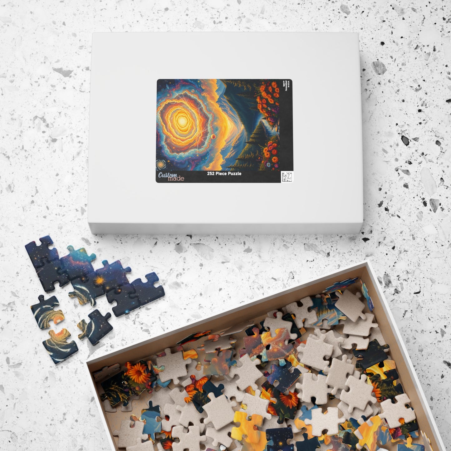 Stunning Cosmic Landscape Puzzle - 110, 252, 520, 1014-piece, Family Activity, Space Lover Gift, Home Decor, Unique Gift Idea Puzzle The Puzzle Chest