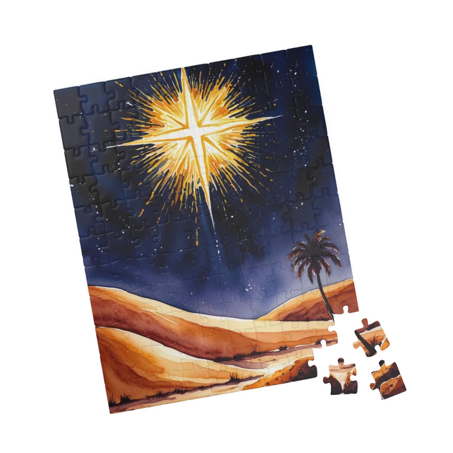 Star of David Jigsaw Puzzle, Religious Theme Faith-Based, 110, 252, 520, 1014 Piece - Holiday Gift, Jewish Holiday Celebration, Mindfulness Puzzle The Puzzle Chest