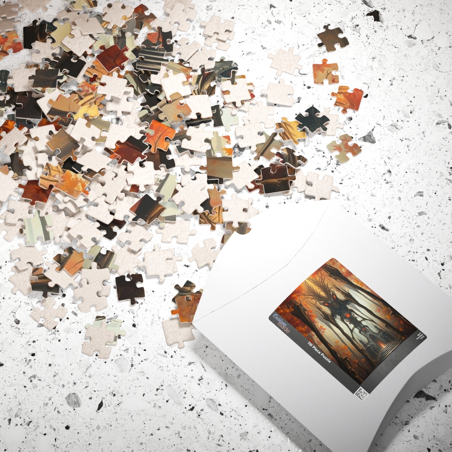 Enigmatic Forest Creature Puzzle | 110, 252, 520, 1014-piece | Dark Fantasy Art, Unique Gift for Puzzle Lover, Cozy Nights Solo Fun, Mindful Puzzle The Puzzle Chest