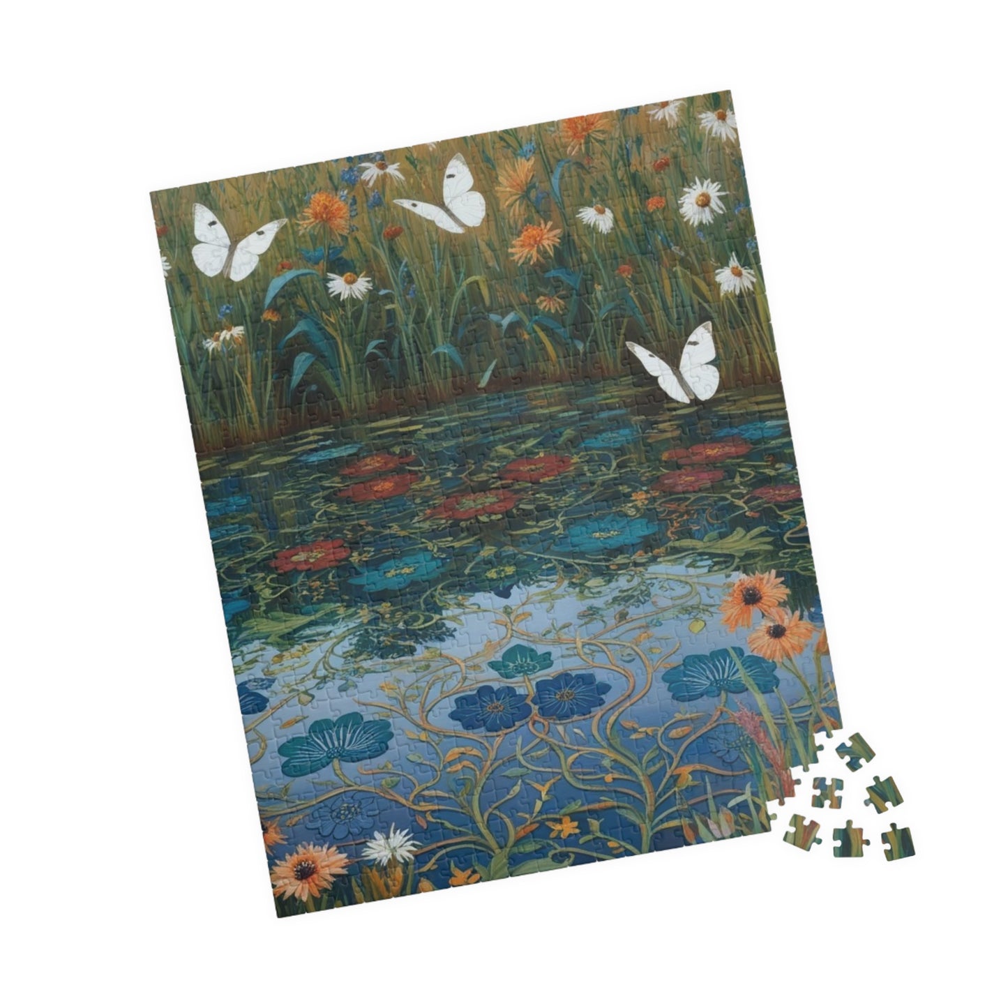 Nature-Inspired Puzzle with Butterflies, Eco-Friendly Jigsaw Game, Gift for Nature Lover and Puzzle Enthusiast, Family Game Night, Art Decor Puzzle The Puzzle Chest