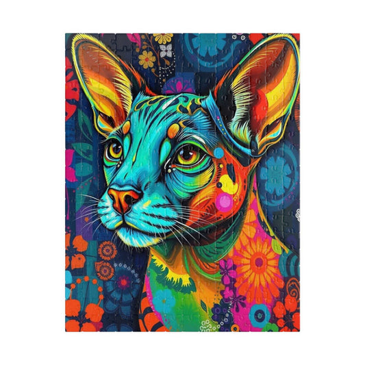 Colorful Cat Jigsaw Puzzle for Adults, 110/252/520/1014 Piece Fun Animal Home Entertainment Family Game Night, Thoughtful Gift for Cat Lover 252 pcs (Vertical) Puzzle The Puzzle Chest