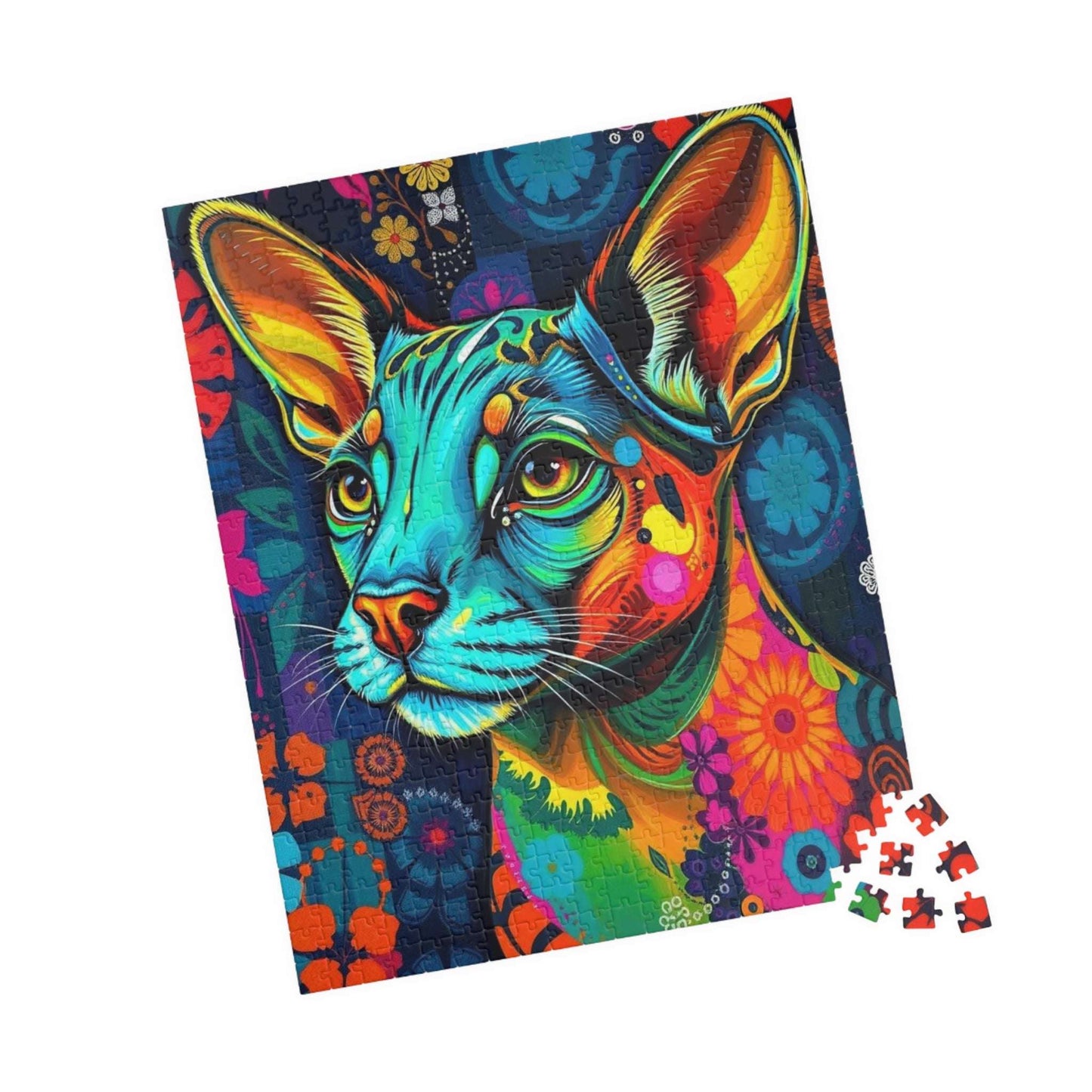 Colorful Cat Jigsaw Puzzle for Adults, 110/252/520/1014 Piece Fun Animal Home Entertainment Family Game Night, Thoughtful Gift for Cat Lover Puzzle The Puzzle Chest