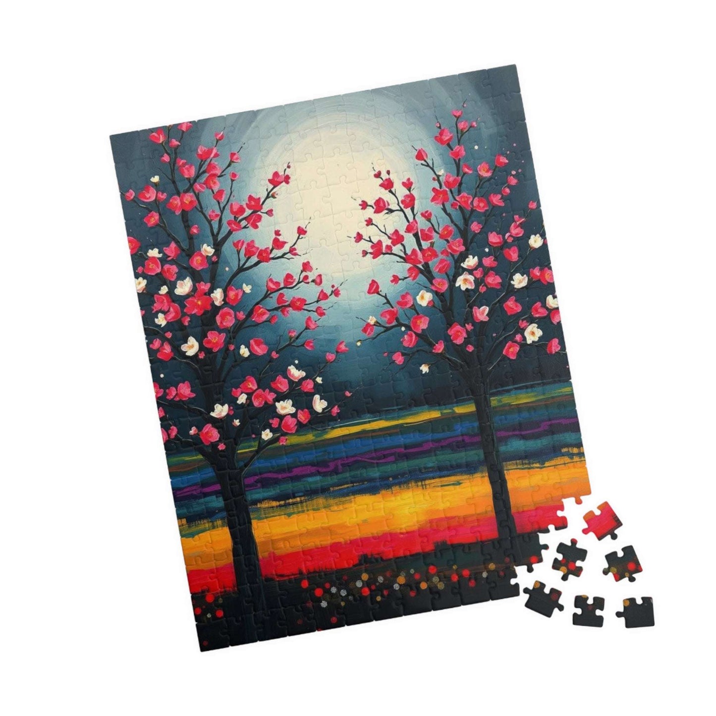 Colorful Landscape Jigsaw Puzzle, Home Activity, Gift for Nature Lover and Friends, Family Game Night Brain Teaser, Unique Wall Art Puzzle The Puzzle Chest