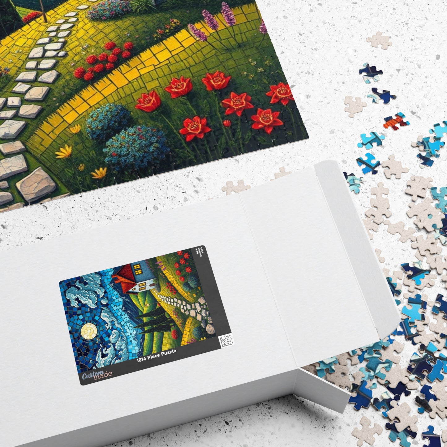 Mosaic Puzzle, Charming Landscape Whimsical Mosaic Tile, Adult Jigsaw Game Toy, Family Fun, Stress Relief Activity, Home Decor, Brain Teaser Puzzle The Puzzle Chest