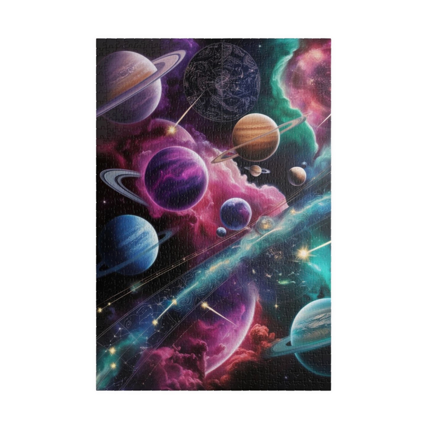 Cosmic Space Puzzle - 110, 252, 520, 1014-piece | Gift for Astronomy Lover, Solo Fun Family Game Night, Educational Fun, Home Decor, 1014 pcs (Vertical) Puzzle The Puzzle Chest