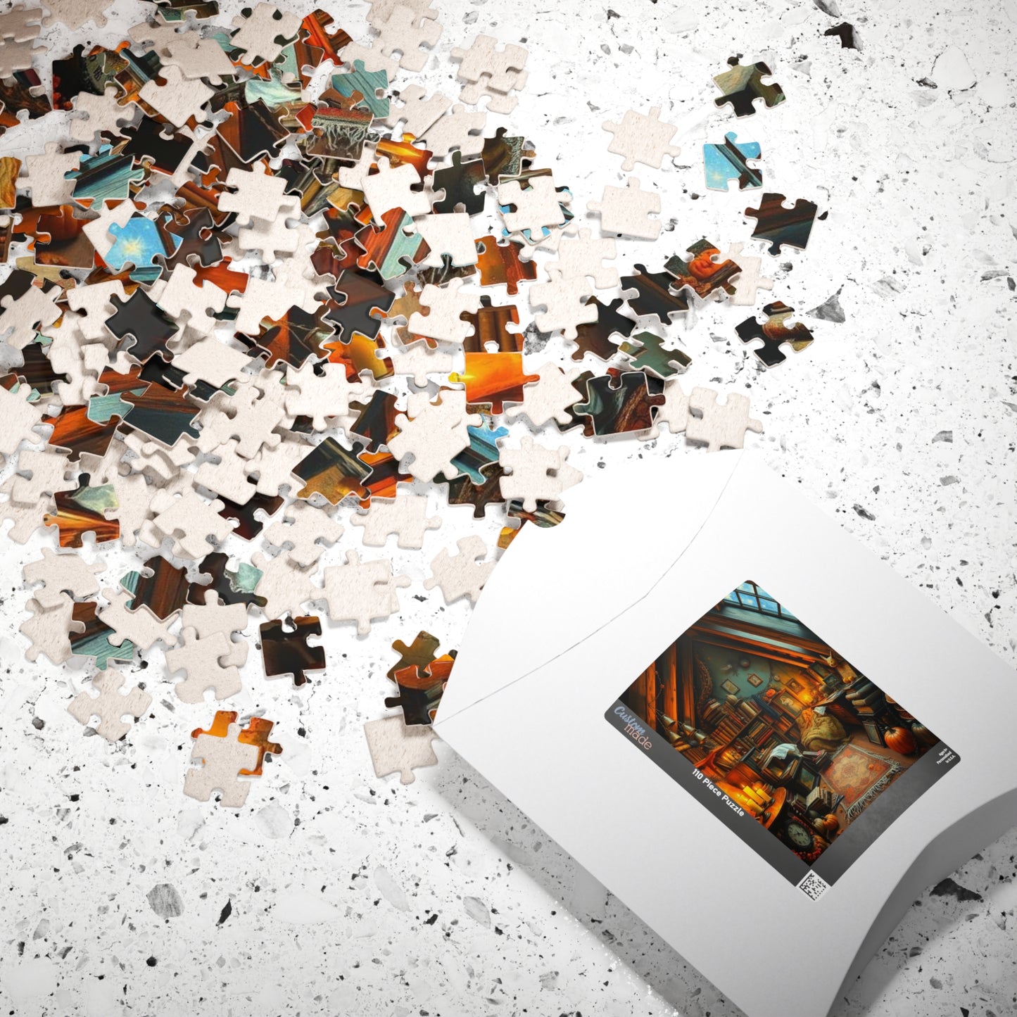 Dreamy Autumn Attic Puzzle 110, 252, 520, 1014-piece, Cozy Indoor Art, Home Décor, Family Game Night, Brain Teaser Gift for Puzzle Lovers
