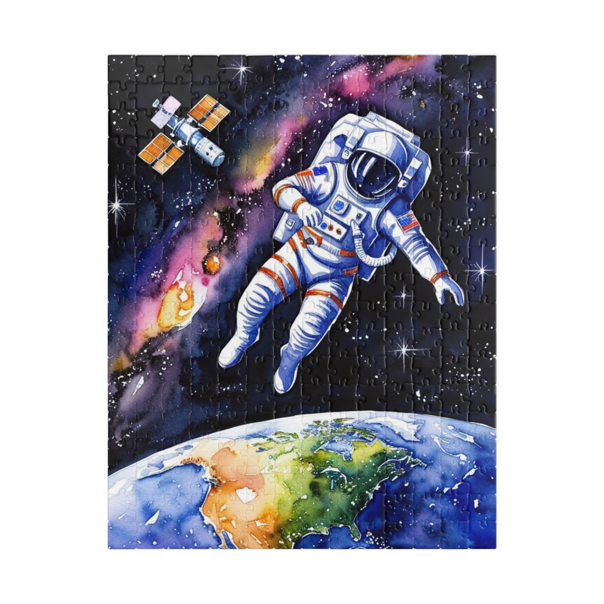 Astronaut Space Puzzle, Cosmic Jigsaw Game Relaxation and Mindfulness for Space Enthusiasts and Puzzle Lovers Fun Space-Themed Activity 252 pcs (Vertical) Puzzle The Puzzle Chest