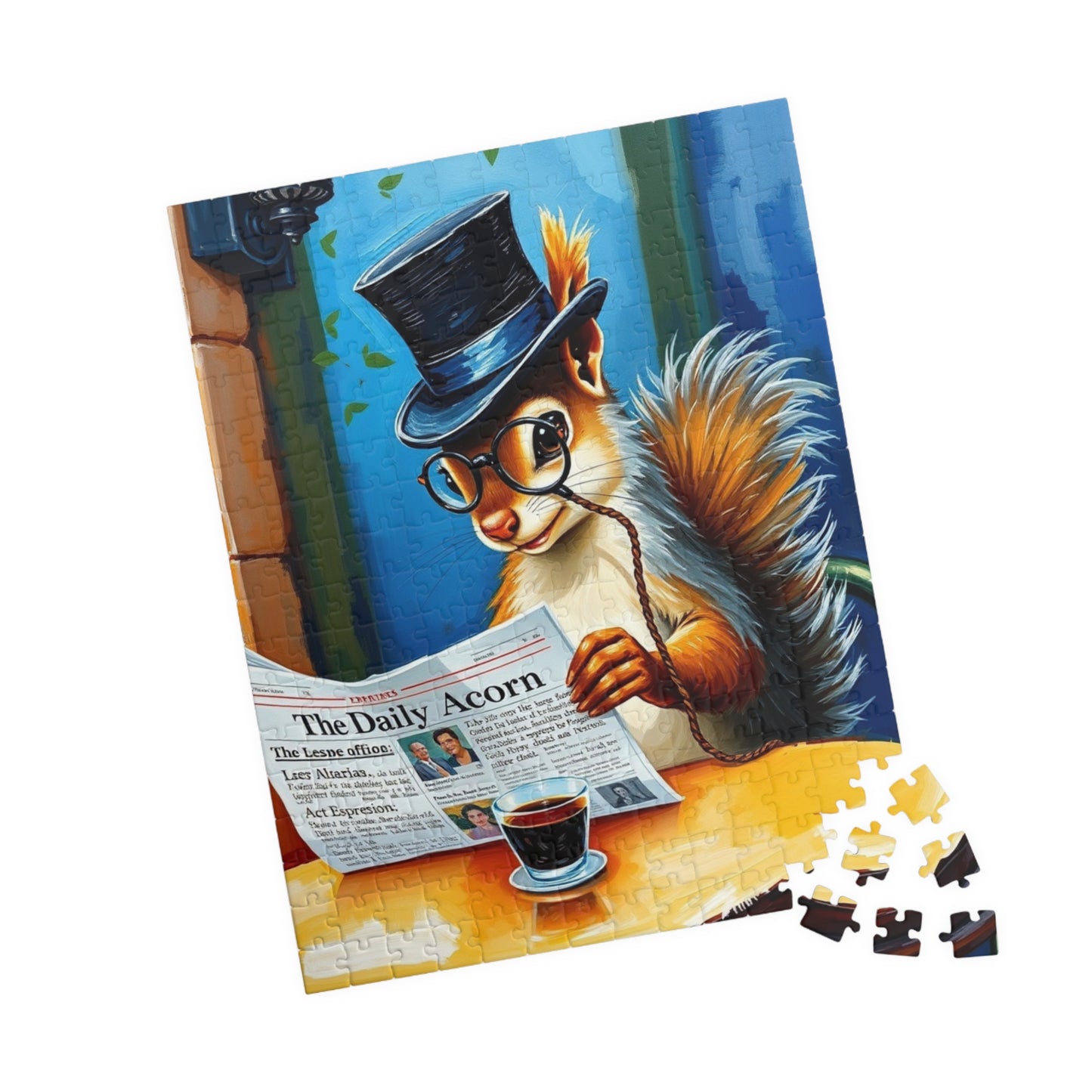 Charming Squirrel Jigsaw Puzzle - Cozy Vibes, Perfect for Family Fun Nights, Gifts, Home Entertainment, Animal Lovers, Puzzle Enthusiasts Puzzle The Puzzle Chest
