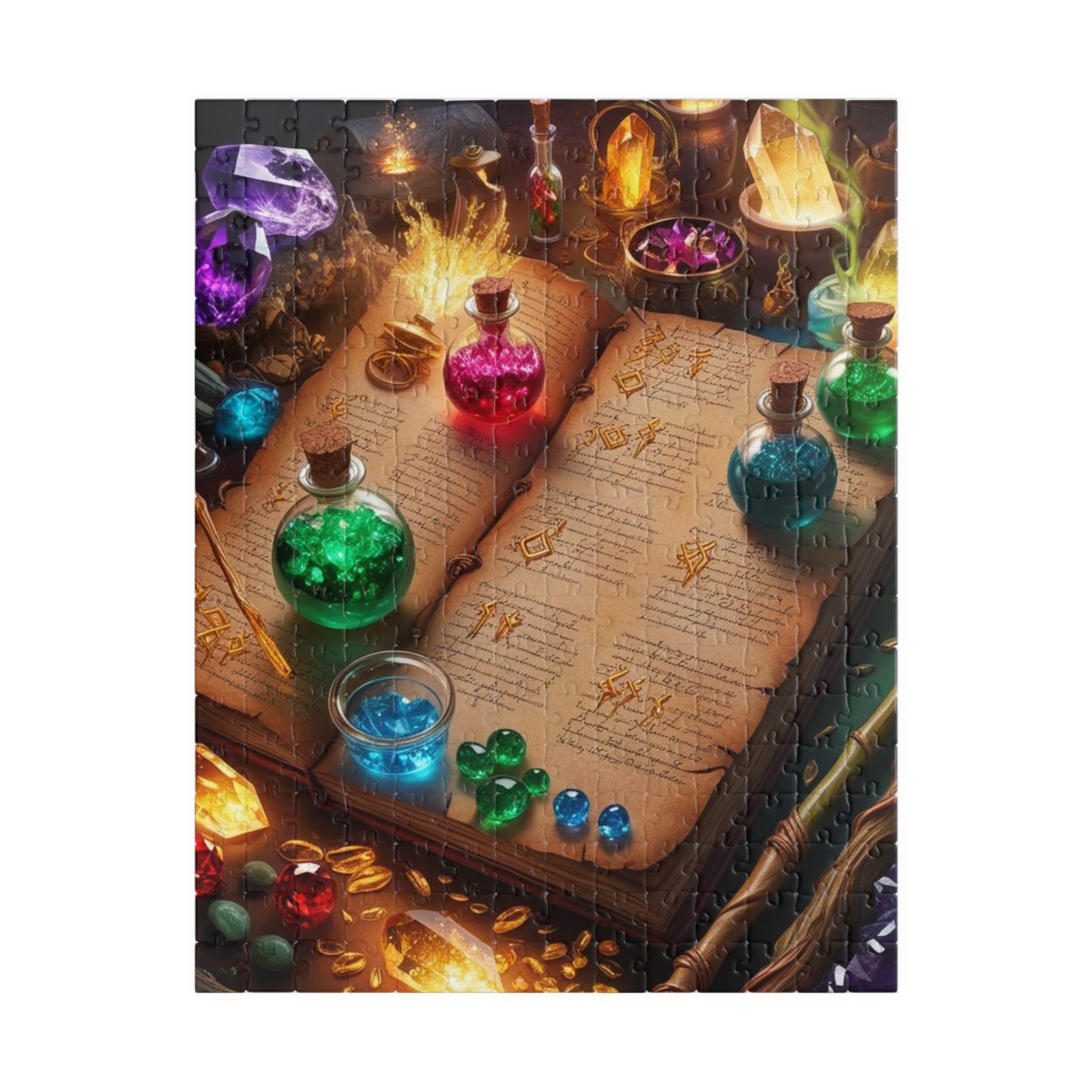 Enchanting Potion-Themed Puzzle, Magical Gift for Puzzle Lovers, Fantasy Decor, Family Game Night, Solo Fun, Mindful Gift for Puzzle Lover 252 pcs (Vertical) The Puzzle Chest
