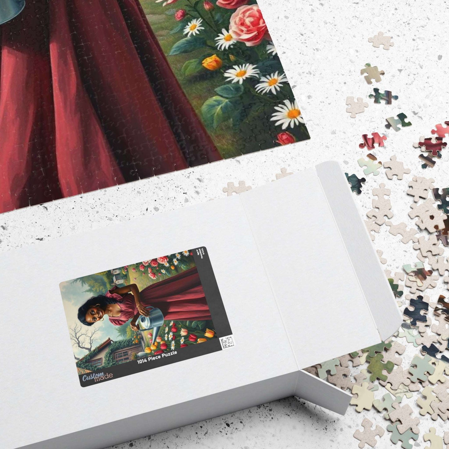 The Garden Keeper Jigsaw Puzzle - Black Woman Art, Afrocentric Artwork, African American Theme Puzzle The Puzzle Chest