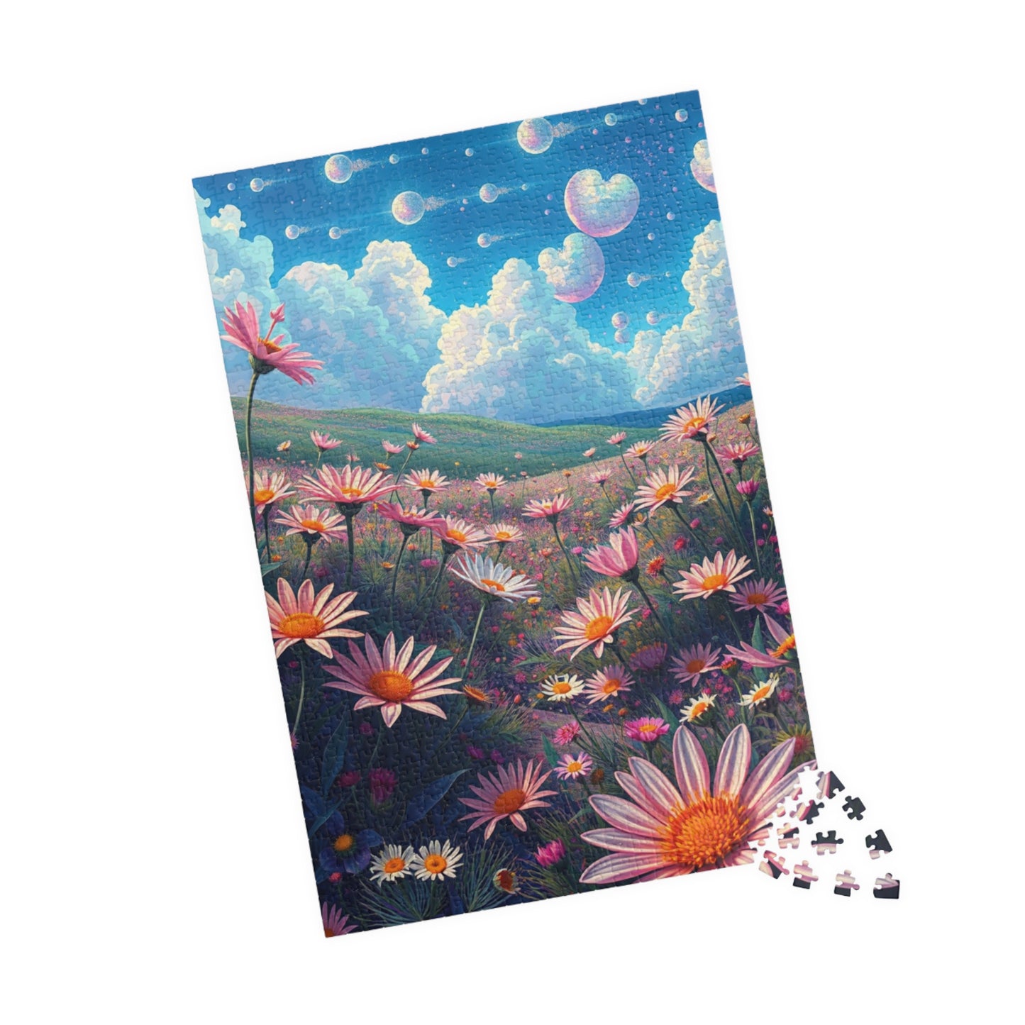 Beautiful Floral Landscape Puzzle | Artistic Jigsaw, Nature-Inspired Gift, Relaxing Activity, Home Decor, Family Fun, Mindfulness Craft Puzzle The Puzzle Chest