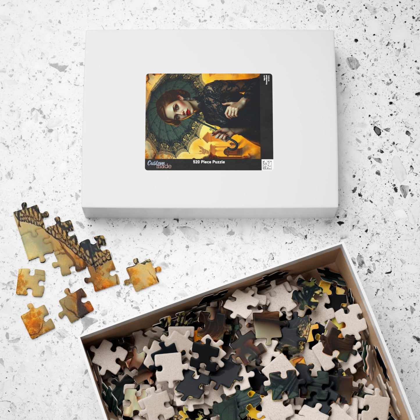 Gothic Lady Jigsaw Puzzle - Enchanting Vintage Design, Perfect Gift for Puzzle Lovers, Home Entertainment, Relaxation, Family Fun Puzzle The Puzzle Chest