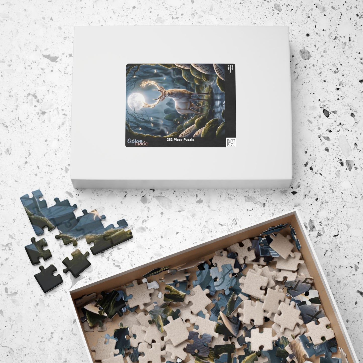 Majestic Stag Puzzle, Whimsical Deer Jigsaw Game, Mind Challenging Relaxing Indoor Activity for Puzzle Enthusiasts Animal Lovers, Nature Puzzle The Puzzle Chest
