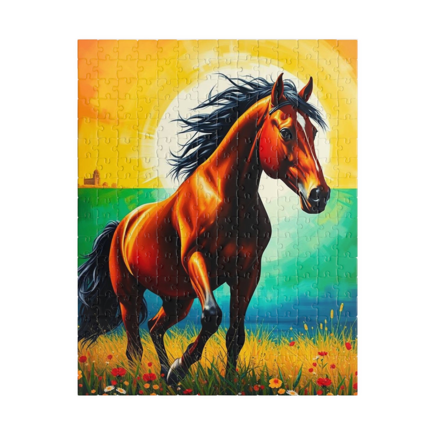 Majestic Horse Puzzle - 110 to 1014-piece Nature Theme Adult Jigsaw Game, Perfect Gift for Animal Lover Equestrian, Indoor Family Activity 252 pcs (Vertical) Puzzle The Puzzle Chest