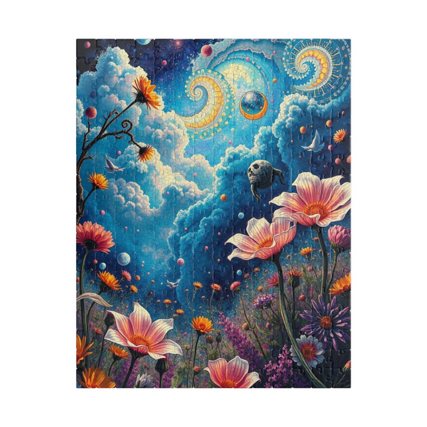 Mystical Floral Puzzle, 1000-piece, Relaxing Home Activity, Perfect Gift for Nature Lovers, Family Fun, Mindfulness Activity, Brain Teaser 252 pcs (Vertical) Puzzle The Puzzle Chest