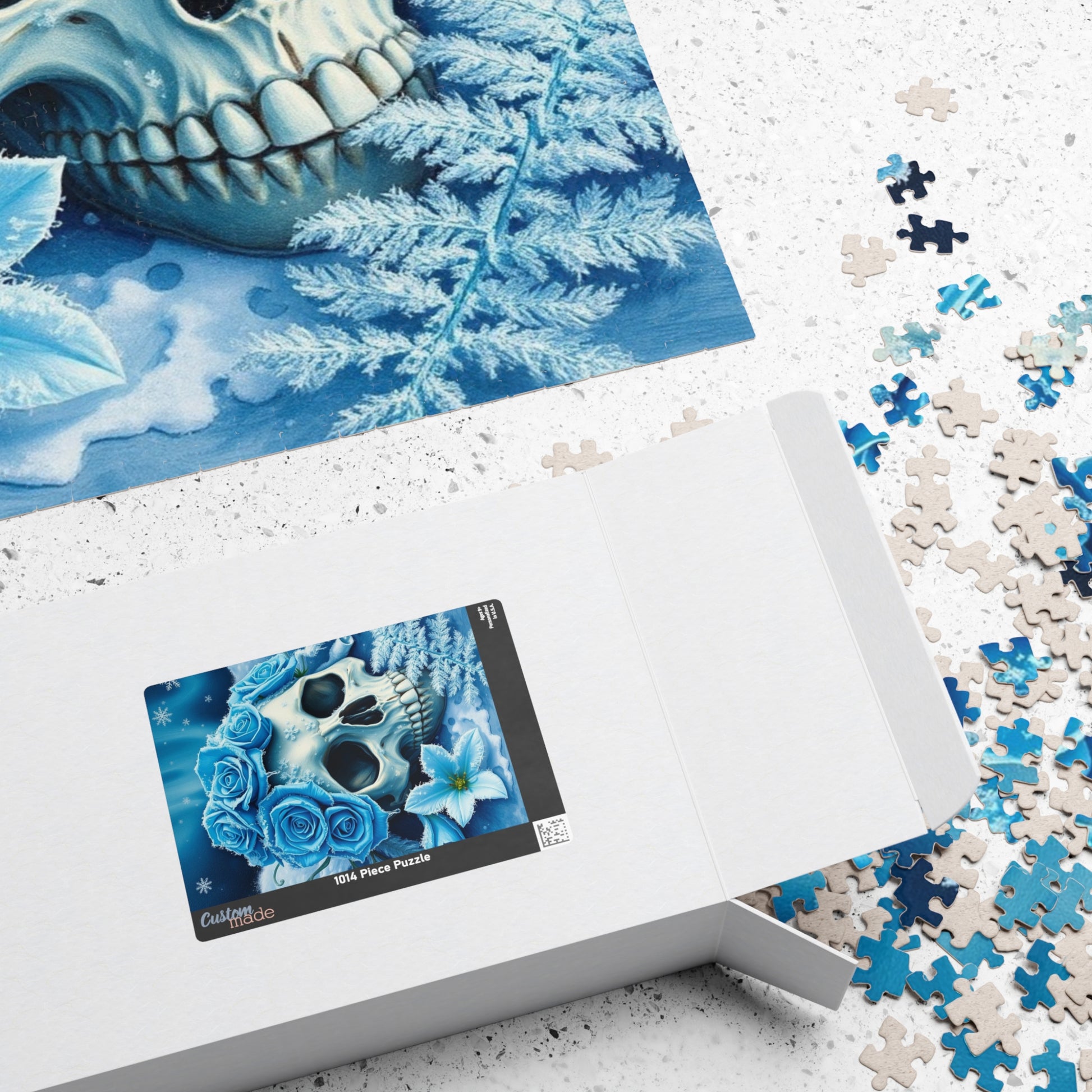 Gothic Winter Skull Puzzle | 110, 252, 520, 1014-piece Adult Jigsaw Game, Perfect for Halloween, Gift for Puzzle Lover, Entertaining Pastime Puzzle The Puzzle Chest