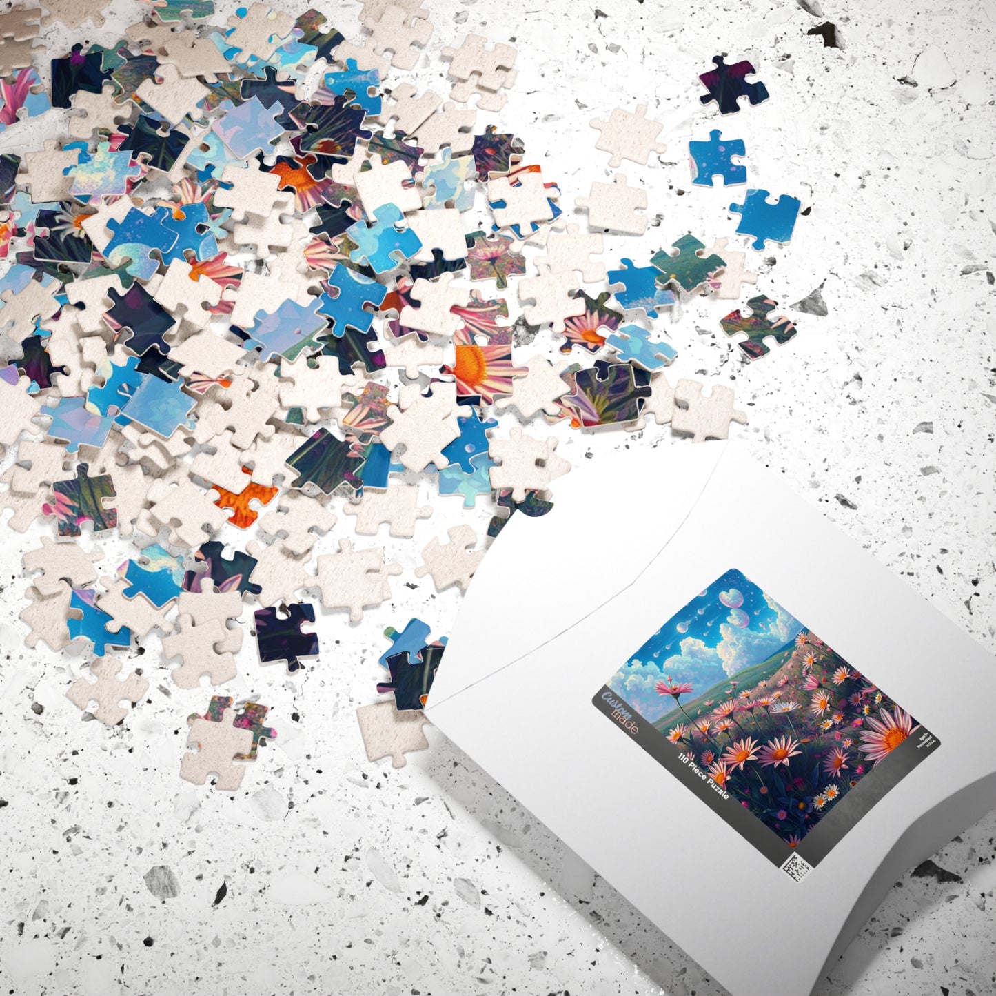 Beautiful Floral Landscape Puzzle | Artistic Jigsaw, Nature-Inspired Gift, Relaxing Activity, Home Decor, Family Fun, Mindfulness Craft Puzzle The Puzzle Chest