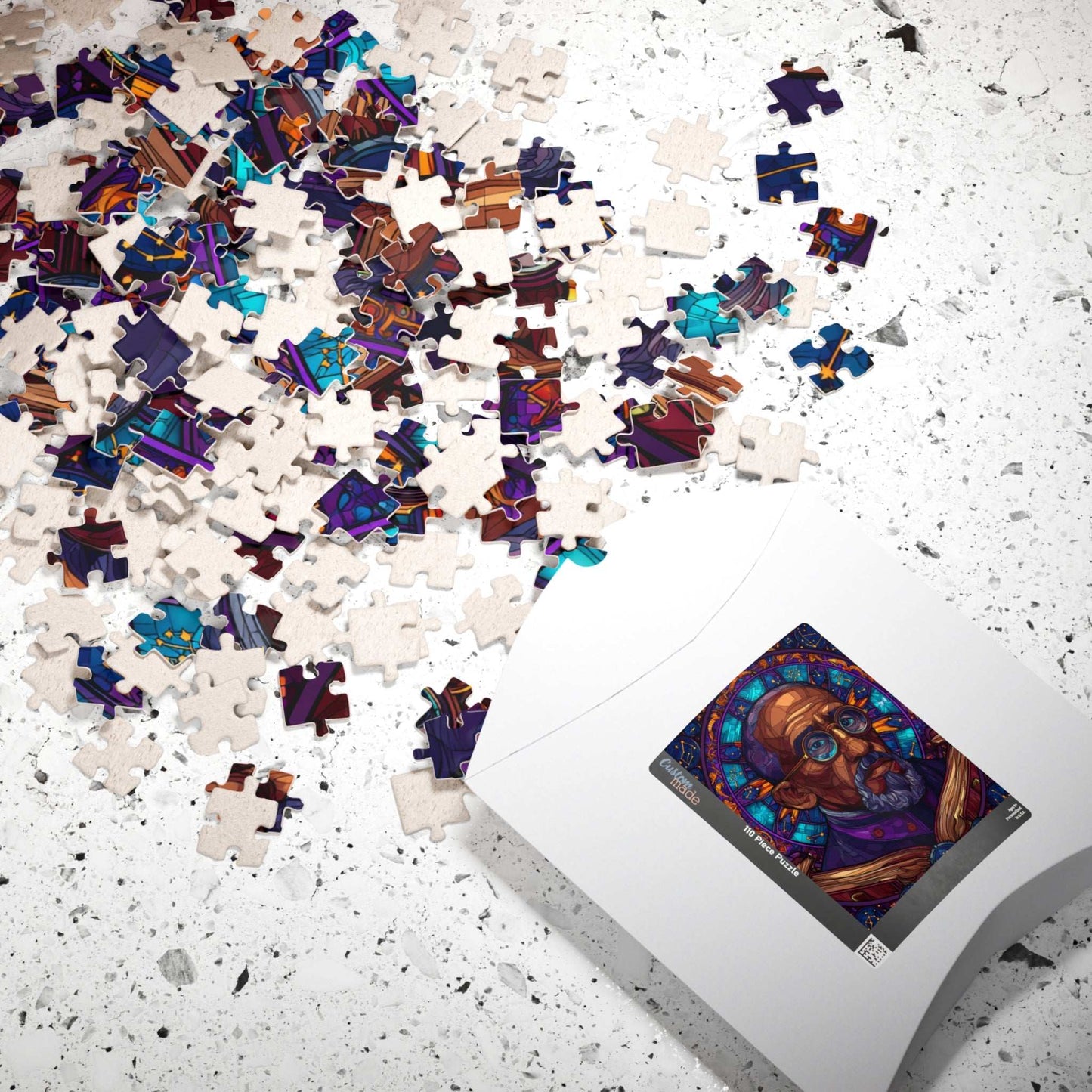 W E B Du Bois Portrait Jigsaw Puzzle - Black Historical Figure, Afrocentric Gift, African American Culture Educational Puzzle The Puzzle Chest