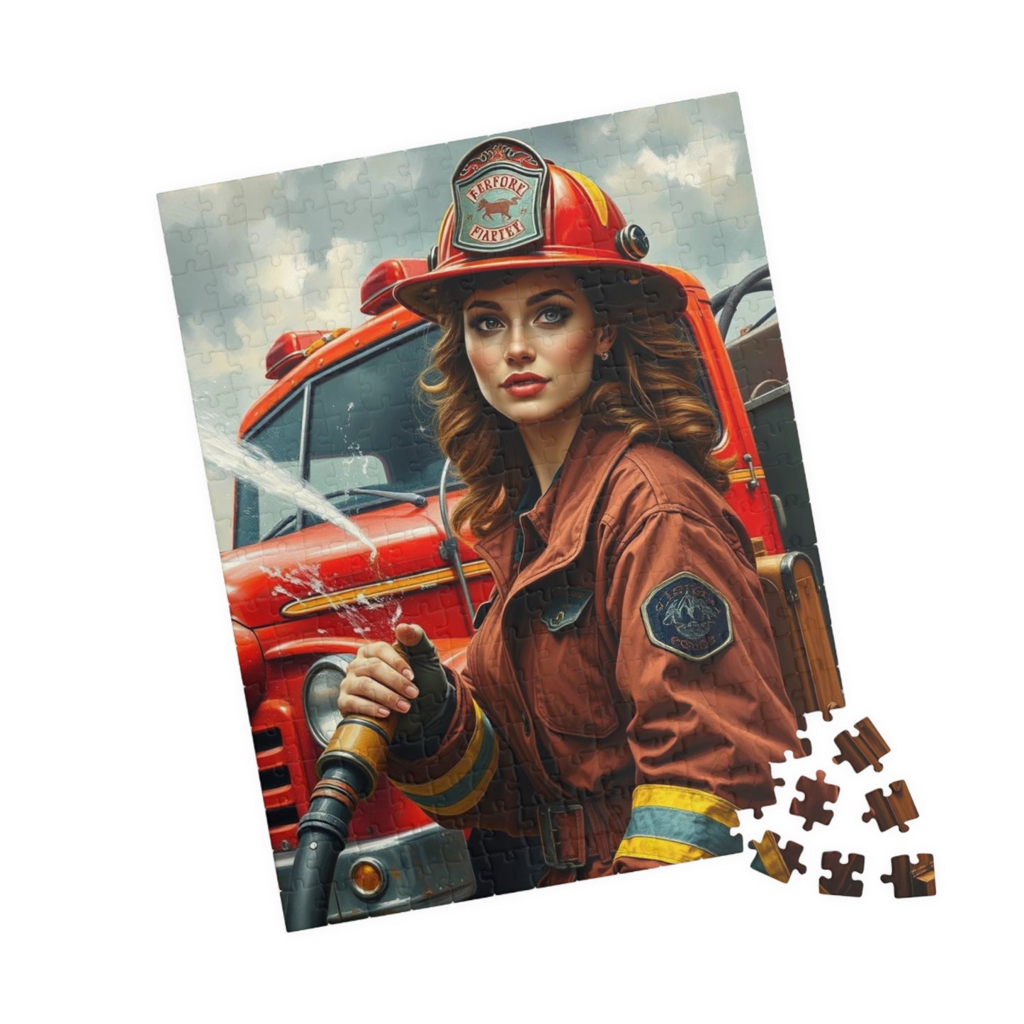 Woman Firefighter Jigsaw Puzzle - 110-1014 Piece | Holiday or Birthday Gift for Firefighters, Fun Family Game Night, Mindfulness Activity Puzzle The Puzzle Chest