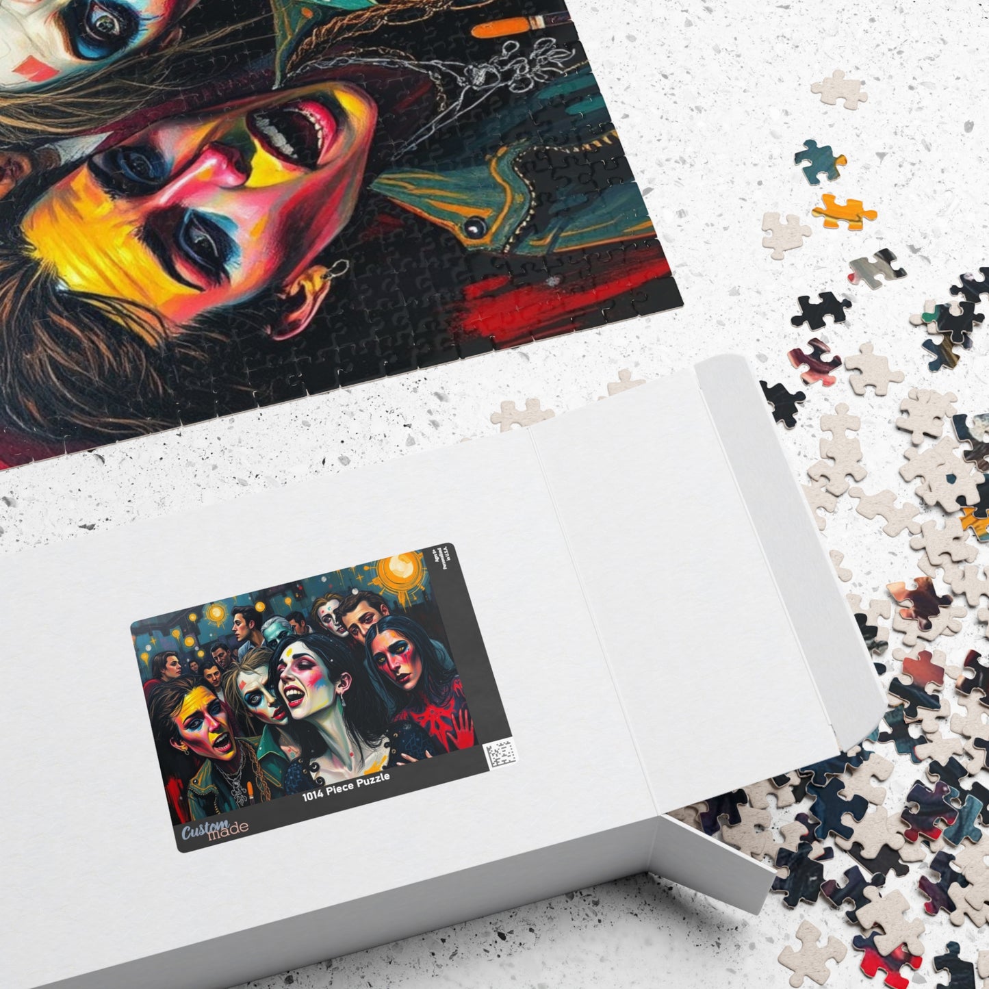 Gothic Party Jigsaw Puzzle, Artistic Puzzle for Adult Entertainment, Ideal for Game Night Solo Fun, Creative Outlet, Gift for Dark Art Lover Puzzle The Puzzle Chest