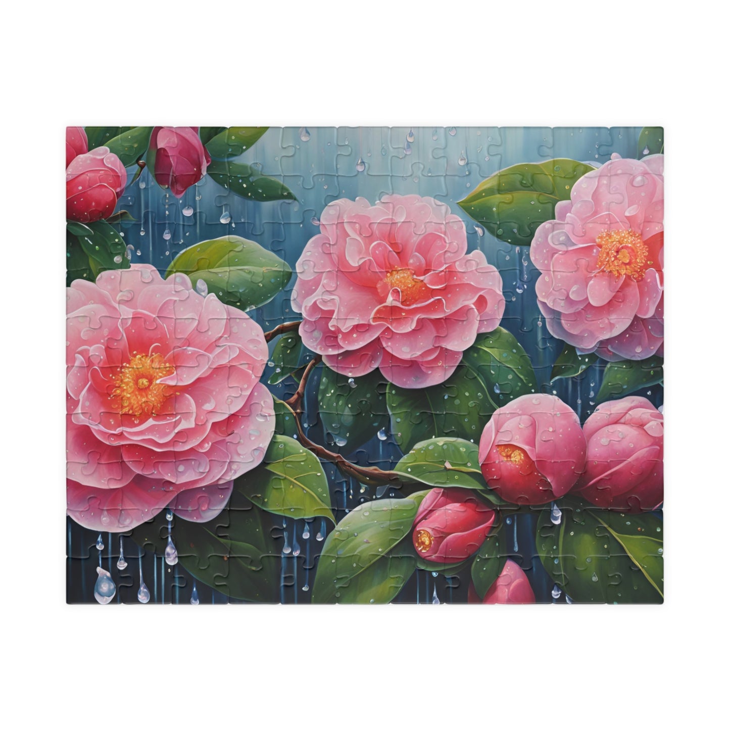 Peonies Jigsaw Puzzle, Floral Art Puzzle Lover Gift, Relaxing Hobby, Mindfulness Activity, Flower Lover Keepsake, Rainy Day Indoor Game 110 pcs (Horizontal) Puzzle The Puzzle Chest