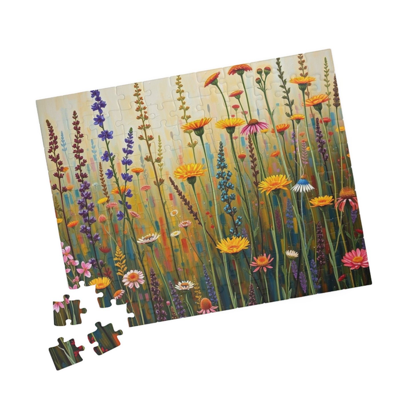 Colorful Floral Art Puzzle | Nature-Themed Puzzle | Fun Family Activity | Unique Gifts for Garden Lovers | Creative Gift Idea | Relaxing Puzzle The Puzzle Chest