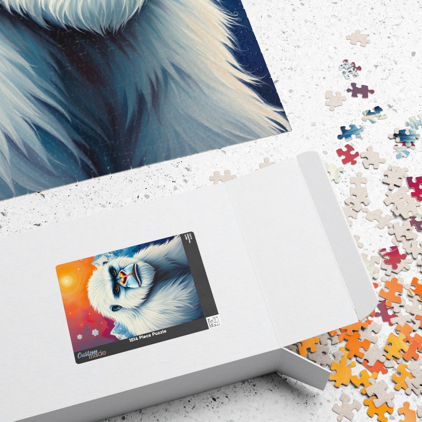 Majestic Yeti Himalayan Puzzle, Mythical Creature Jigsaw for Cryptid Fans, Legendary Bigfoot Mountain Beast in a Scenic Winter Landscape Puzzle The Puzzle Chest