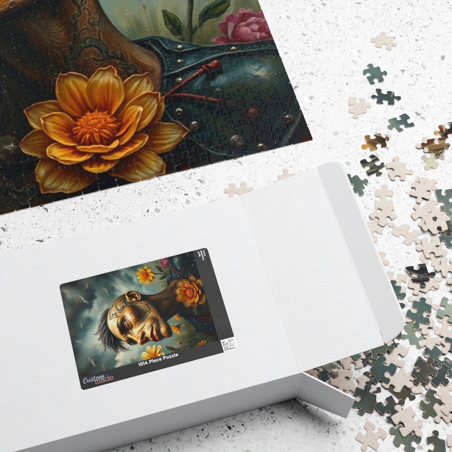 Steampunk Artistic Puzzle - Tattooed Man Design, 110-1014 pieces, Unique Gift, Home Decor, Mindful Activity, Creative Challenge Puzzle The Puzzle Chest
