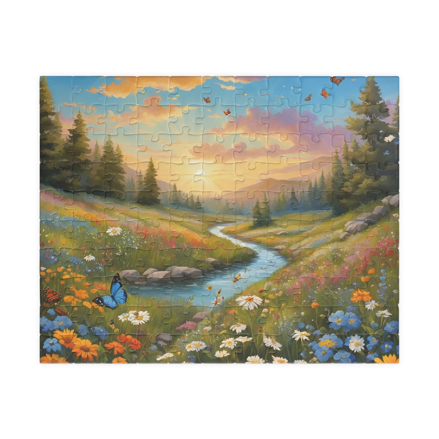 Serene Nature Puzzle - 110, 252, 520, 1014-piece, Family Activity, Home Decor, Gift for Nature Lovers, Mindfulness, Challenge Your 110 pcs (Horizontal) Puzzle The Puzzle Chest