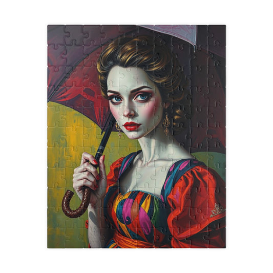 Vintage Woman Portrait Jigsaw Puzzle - 110-1014 Pieces, Gift for Art Lovers, Home Entertainment Family Fun, Rainy Day Activity, Collectible 110 pcs (Vertical) Puzzle The Puzzle Chest