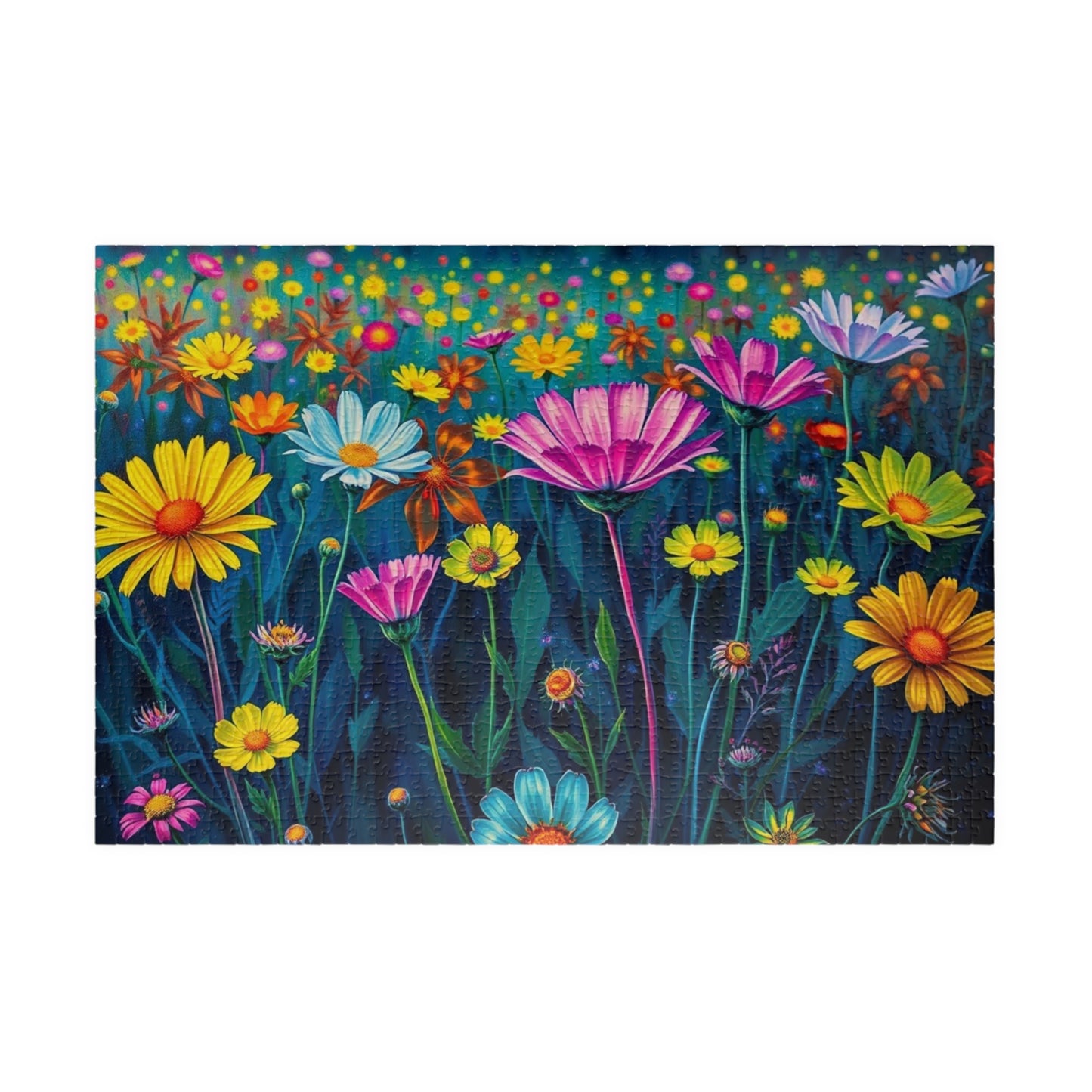 Vibrant Floral Jigsaw Puzzle | 110-1014 Piece Flower Game | Perfect for Nature Lover, Family or Solo Activity, Best Gift Idea, Puzzle Night 1014 pcs (Horizontal) Puzzle The Puzzle Chest