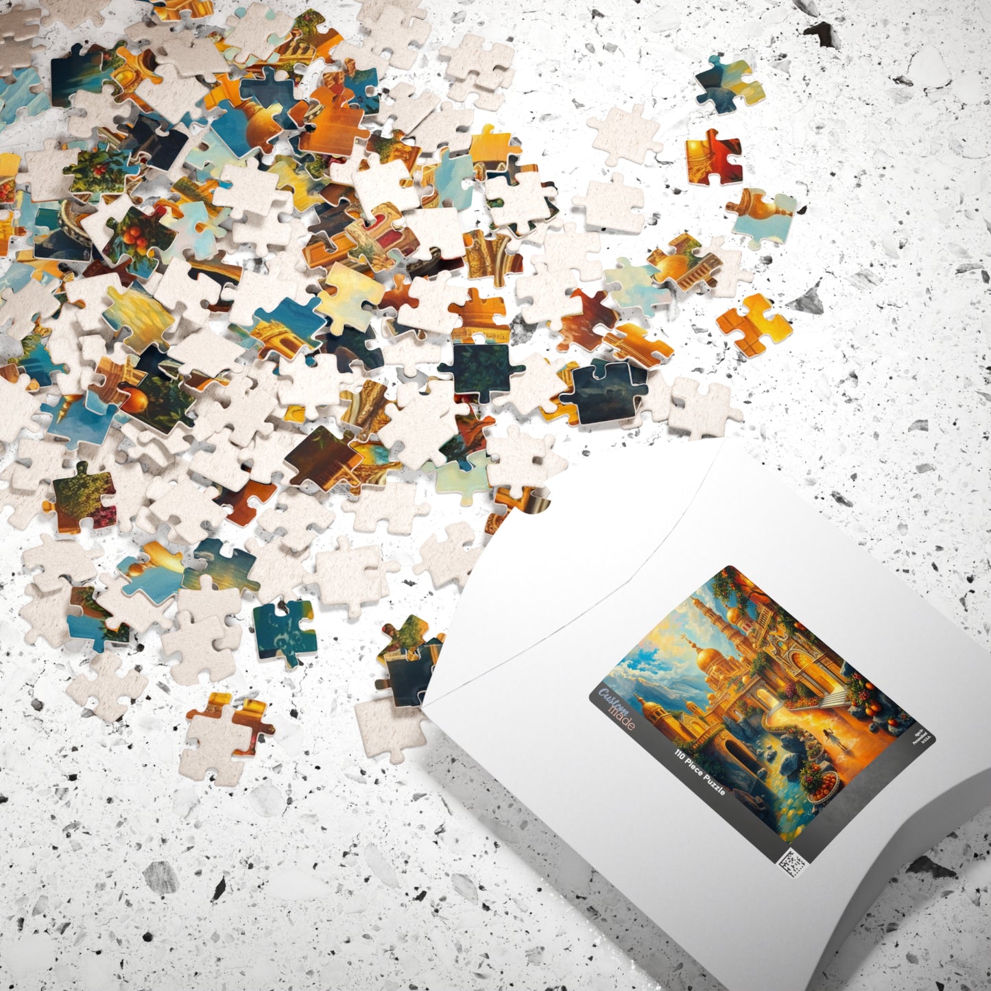 New Jerusalem Jigsaw Puzzle, Shining City of Gold and Crystal, Faith-Based Tabletop Game, Religious Theme, Mindfulness Activity, Giftable Puzzle The Puzzle Chest