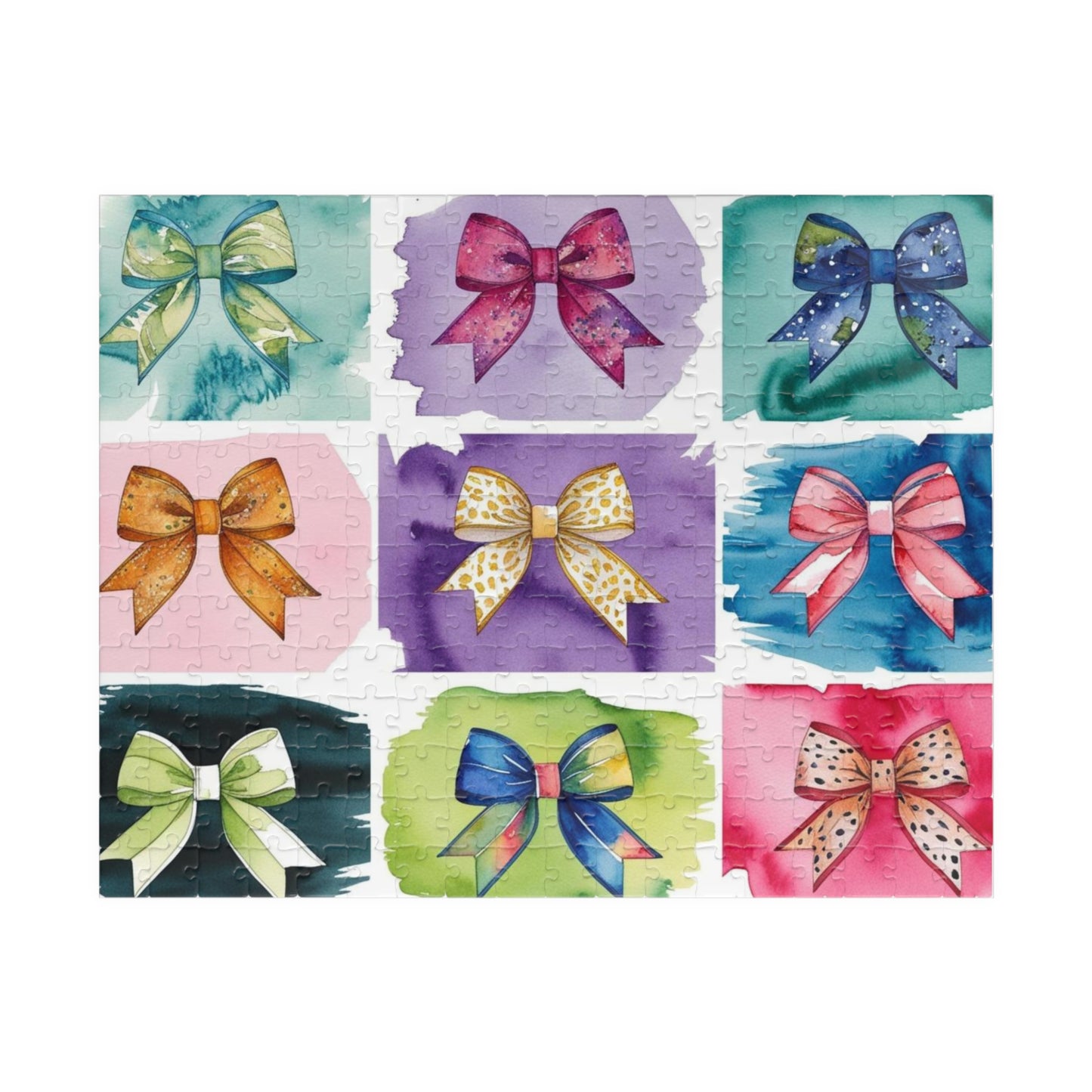 Coquette Ribbon Collage Jigsaw Puzzle, Fun Family Activity, Puzzle Lover Creative Hobby, Mindful Practice, Gift 252 pcs (Horizontal) Puzzle The Puzzle Chest