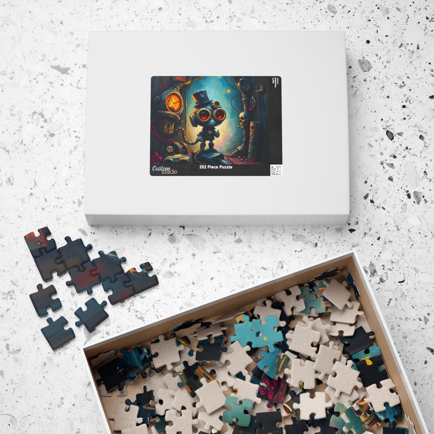 Whimsical Steampunk Jigsaw Puzzle, Unique Birthday Holiday Gift, Family Fun Game Night, Quiet Home Entertainment, Puzzle Lover Puzzle The Puzzle Chest