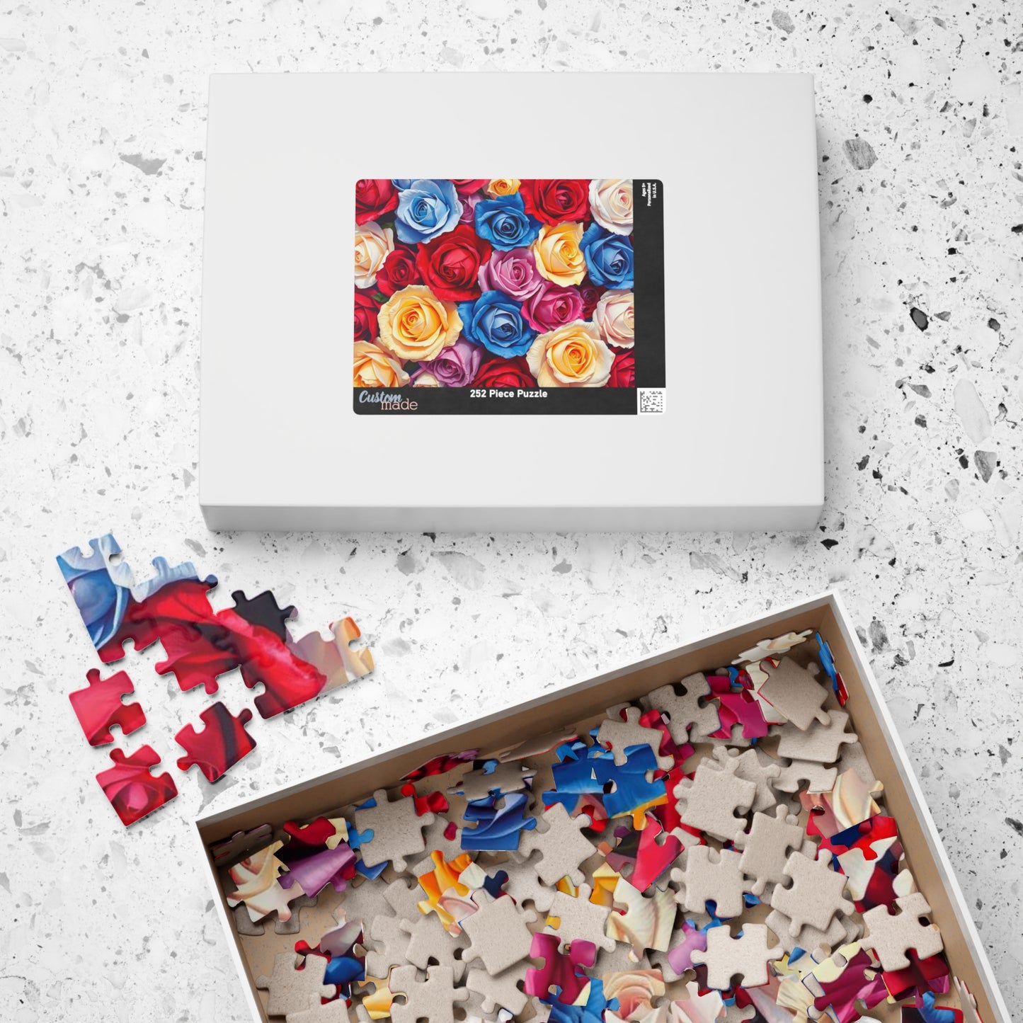 Beautiful Floral Rose Puzzle 1000 Piece Jigsaw Puzzle for Adults Perfect Gift for Family Bonding, Game Night, Flower Lovers, Mental Exercise Puzzle The Puzzle Chest