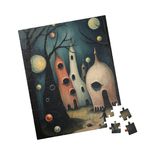 Whimsical Art Puzzle - Enchanting Dreamscape, 110-1014 pieces, Perfect Gift for Art Lovers, Family Fun Activity, Unique Home Entertainment 110 pcs (Vertical) Puzzle The Puzzle Chest
