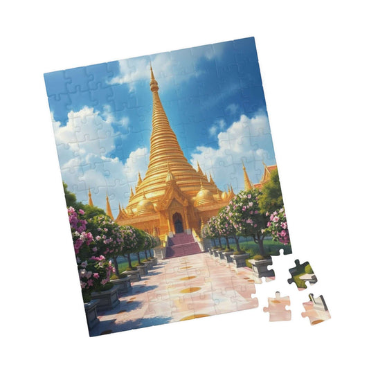 Golden Temple Puzzle – Jigsaw of Harmandir Sahib in Amritsar India, Sikh Landmark 110 pcs (Vertical) Puzzle The Puzzle Chest