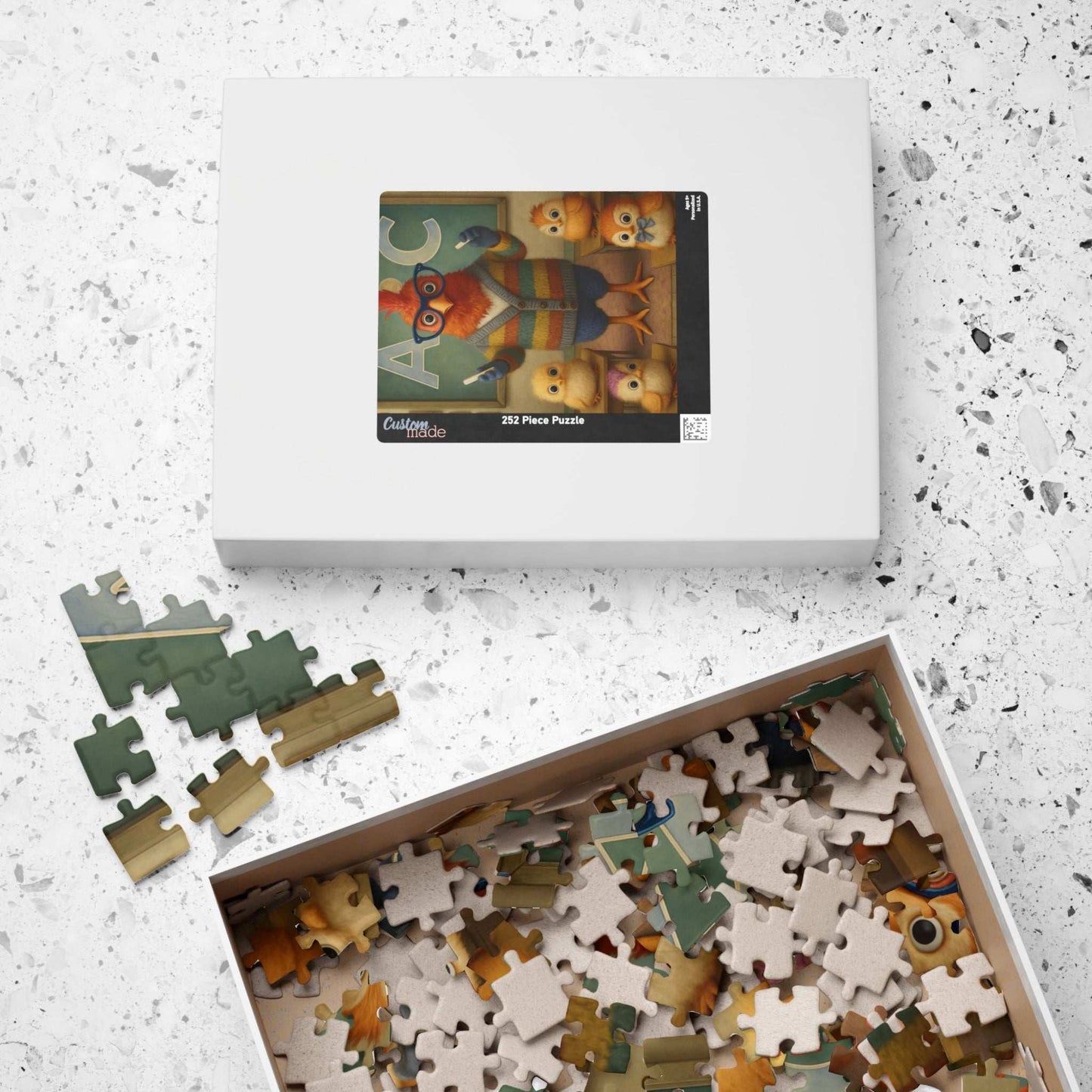 Chicken Teacher Jigsaw Puzzle Gift for Fun Family Indoor Activity, Holidays or Birthdays, Bird Lover, Brain Teaser Puzzle The Puzzle Chest