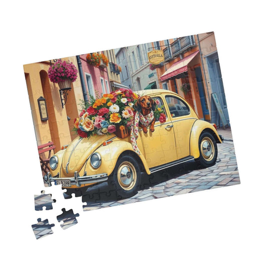 Flower Market Ride - Vintage Car Jigsaw Puzzle, Perfect Gift for Retro Auto Loving Puzzlers Puzzle The Puzzle Chest