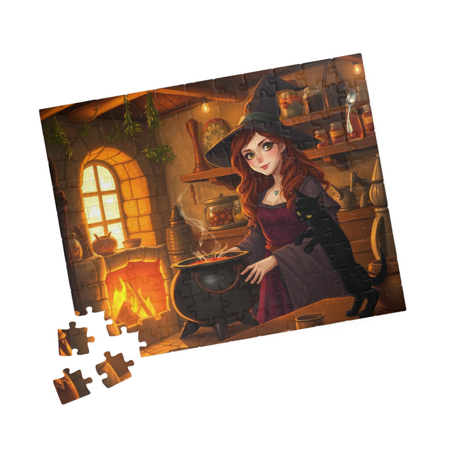 Enchanting Witch Jigsaw Puzzle for Cozy Nights, Perfect for Halloween, Solo Fun or Family Night, Gift for Puzzle Lovers Puzzle The Puzzle Chest