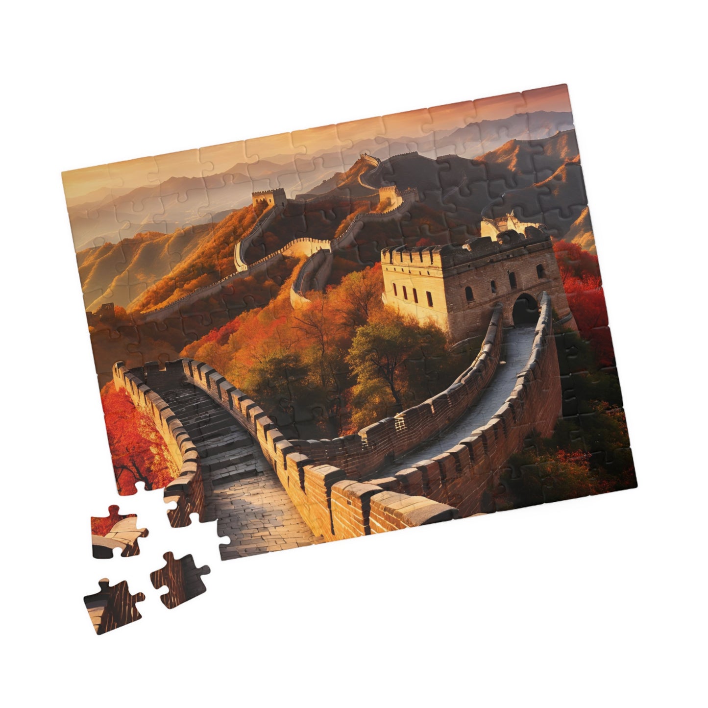 Great Wall of China Jigsaw Puzzle, Autumn Nature Landscape Tabletop Game, Puzzle Enthusiasts History Lovers, Fun Family Activity Game Night Puzzle The Puzzle Chest
