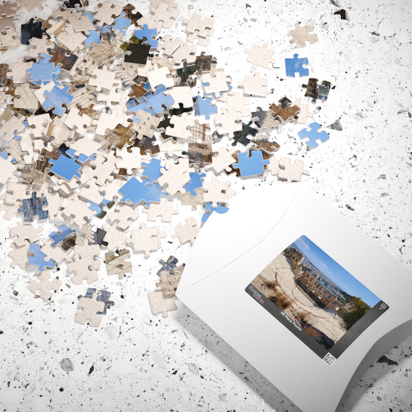 Athens Ancient Theater Puzzle - The Oden of Herodes Atticus, Realistic Historical Landmark Jigsaw Game, Greek Architecture Puzzle The Puzzle Chest