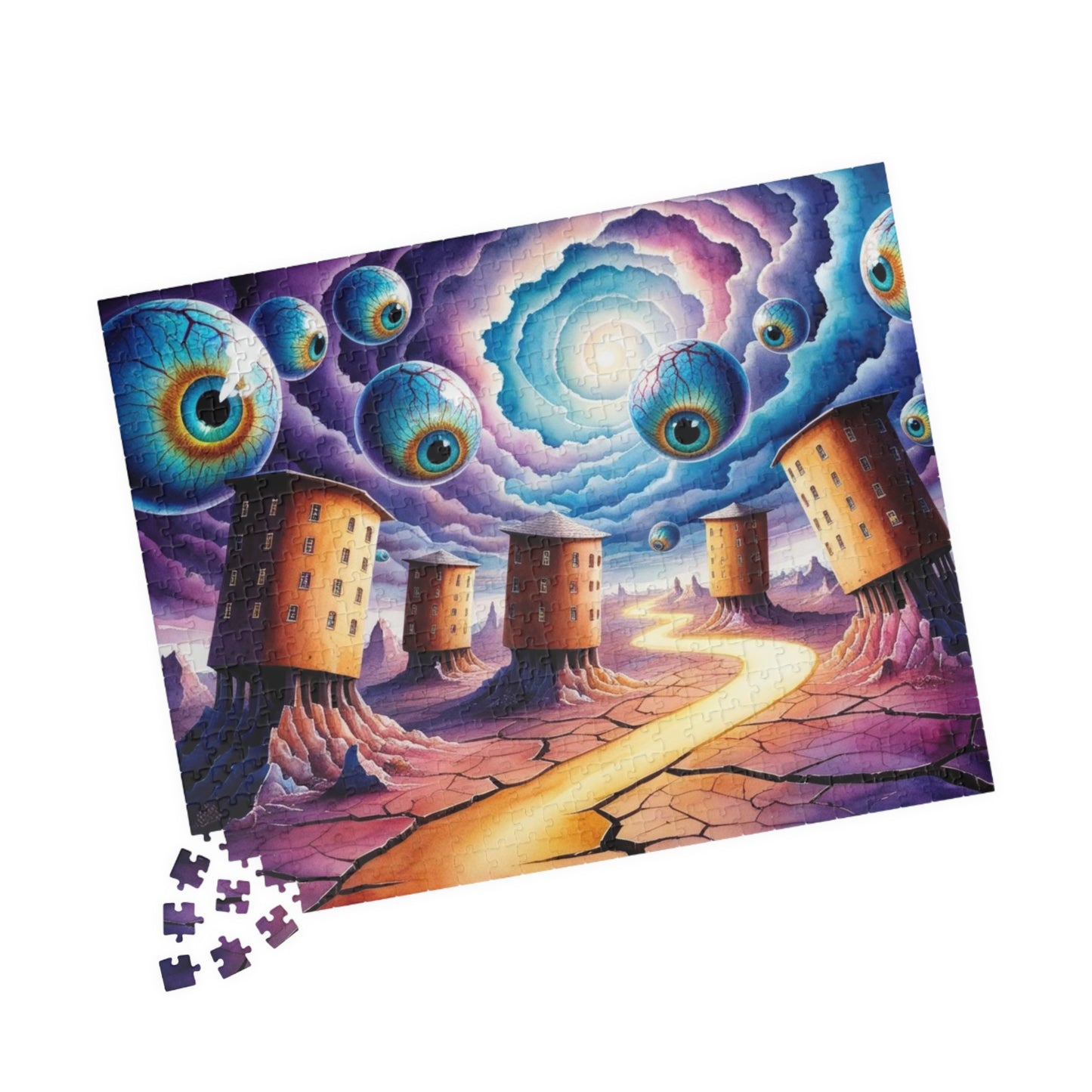 Puzzle, Fantasy Weirdcore Jigsaw for Adults, Surreal Landscape Mind-Bending Game, Interactive Family Activity, Home Entertainment, Hobby Puzzle The Puzzle Chest