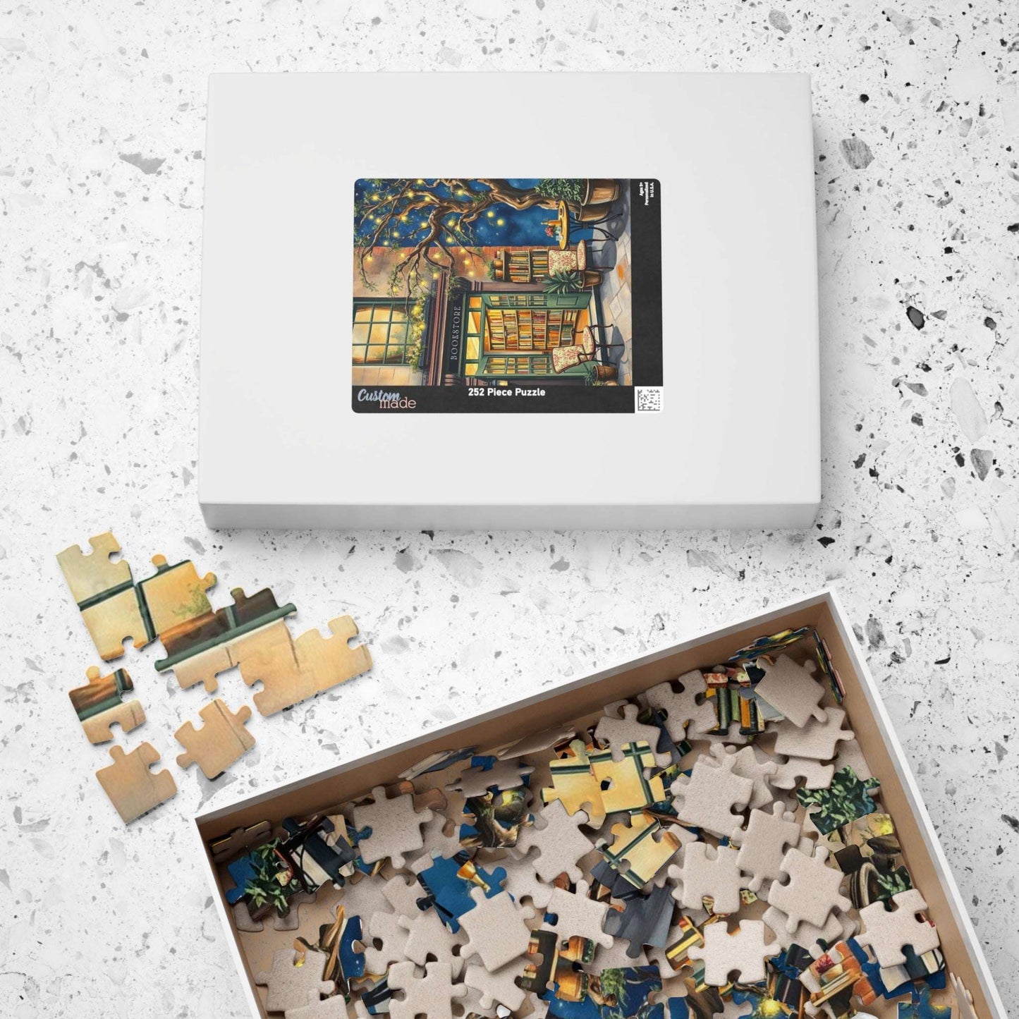 Enchanted Summer Night-Time Bookstore Escape – Jigsaw Puzzle for Book Lovers Puzzle The Puzzle Chest