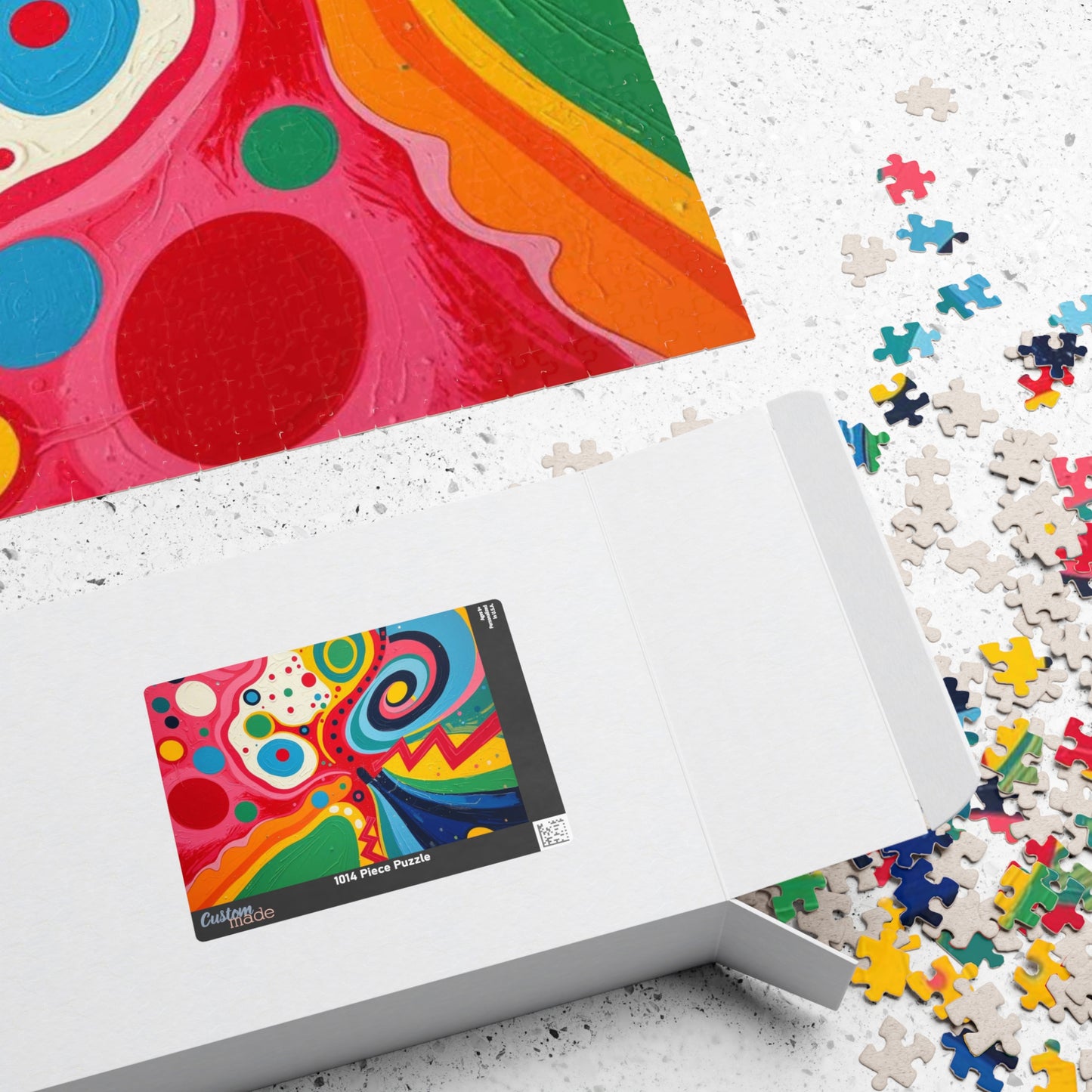 Vibrant Abstract Jigsaw Puzzle for Adult Entertainment Puzzle The Puzzle Chest
