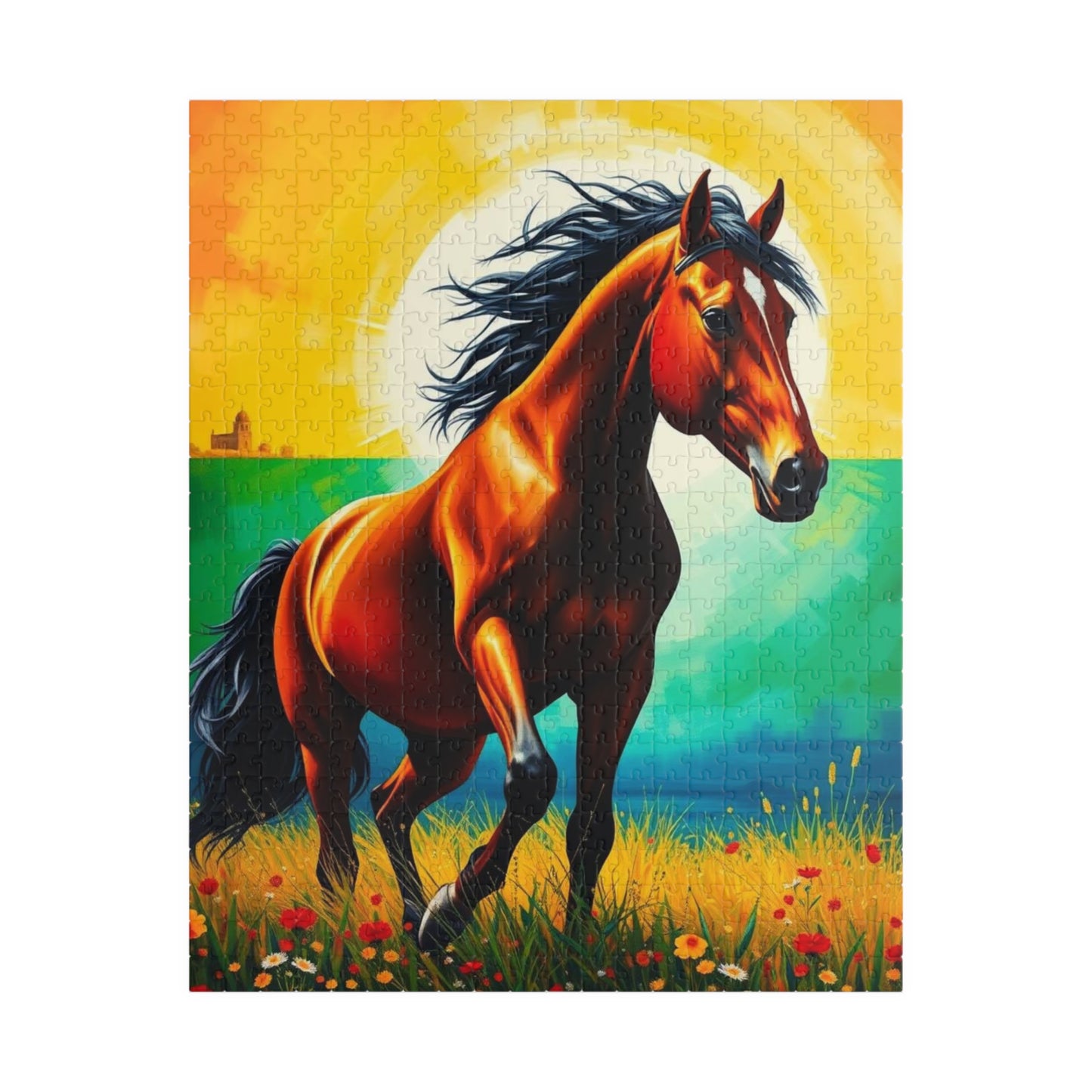 Majestic Horse Puzzle - 110 to 1014-piece Nature Theme Adult Jigsaw Game, Perfect Gift for Animal Lover Equestrian, Indoor Family Activity 520 pcs (Vertical) Puzzle The Puzzle Chest