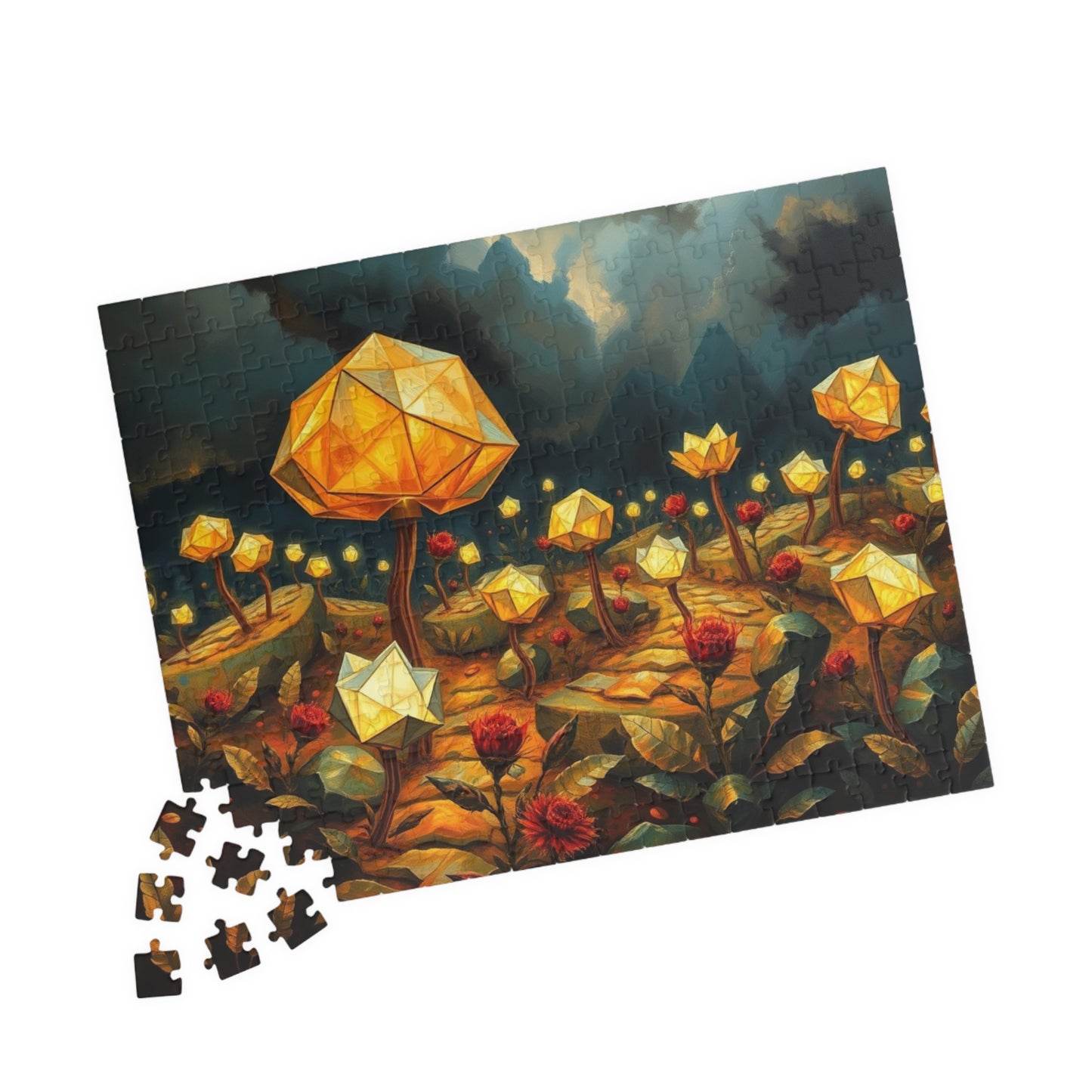 Magical Floral Jigsaw Puzzle - 110, 252, 520, 1014-piece, Perfect for Family Game Night, Gift for Art Lover, Fun Home Entertainment, Mindful Puzzle The Puzzle Chest